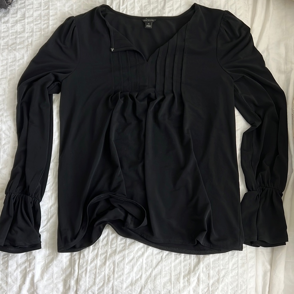 Ann Taylor black blouse